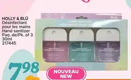 Rossy HOLLY & BLÜ Hand sanitizer Pk. of 3 offer