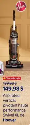 Walmart Aspirateur vertical pivotant haute performance Swivel XL de Hoover offer