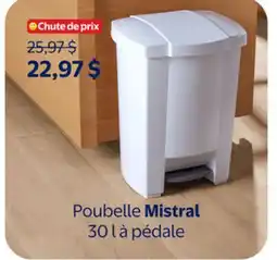 Walmart Poubelle Mistral 30 là pédale offer