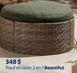 Walmart Pouf ed table de 2 en 1 Beautiful offer