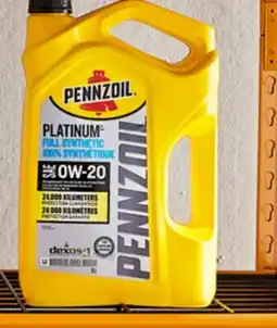 Walmart Huile à moteur entièrement synthétique Platinum de Pennzoil offer