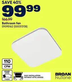 RONA BROAN NuTone Bathroom fan offer