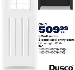 RONA Craftsman 2-panel steel entry doors 34 offer