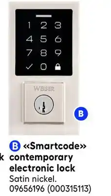 RONA Smartcode Contemporary electronic lock offer