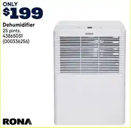 RONA RONA Dehumidifier offer