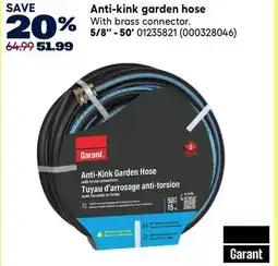 RONA Garant Anti-kink garden hose offer