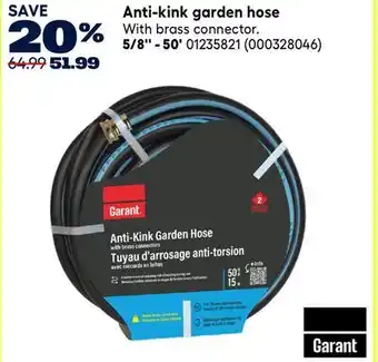 RONA Garant Anti-kink garden hose offer