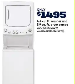 RONA GE 4.4 cu. ft. washer and 5.9 cu. ft. dryer combo offer