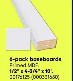 RONA Metrie 6-pack baseboards offer