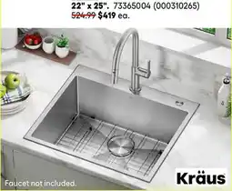 RONA All KRÄUS kitchen sinks 22 x 25 offer