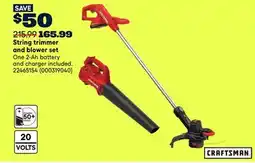 RONA String trimmer and blower set offer