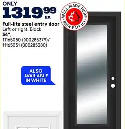 RONA Full-lite steel entry door offer