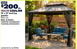 RONA gazebo With net. Grey, or brown offer