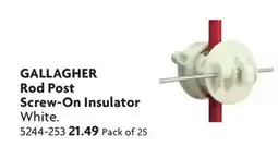 Home Hardware Rod Post Screw-On Insulator offer