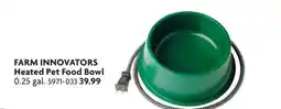 Home Hardware FARM INNOVATORS Heated Pet Food Bowl offer