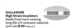 Home Hardware High Strain Insulators offer