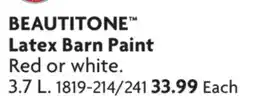 Home Hardware Latex Barn Paint offer