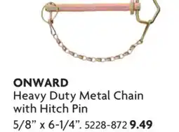 Home Hardware Heavy Duty Metal Chain with Hitch Pin offer