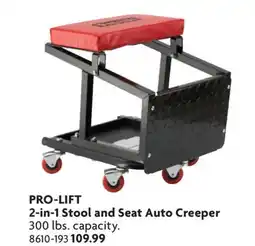 Home Hardware 2-in-1 Stool and Seat Auto Creeper offer