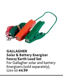 Home Hardware Solar & Battery Energizer Fence/Earth Lead Set offer