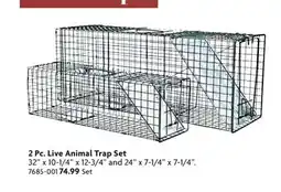 Home Hardware 2 Pc. Live Animal Trap Set offer