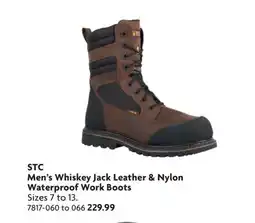 Home Hardware Men's Whiskey Jack Leather & Nylon Waterproof Work Boots offer
