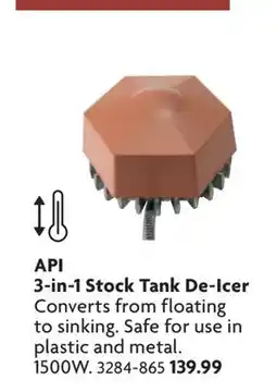 Home Hardware 3-in-1 Stock Tank De-Icer de-icers offer
