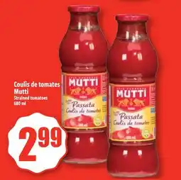 Bonanza Coulis de tomates Mutti offer
