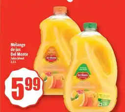Bonanza Mélange de jus Del Monte offer