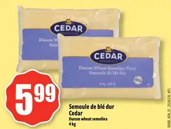 Bonanza Semoule de blé dur Cedar offer