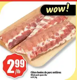 Bonanza Côtes-levées de porc entières offer