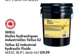 Home Hardware Tellus S2 industrial hydraulic fluids offer