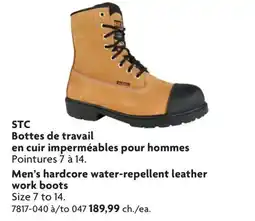 Home Hardware Men's hardcore water-repellent leather work boots offer