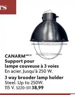 Home Hardware 3 way brooder lamp holder offer