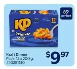 Walmart Kraft Dinner offer