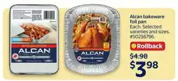 Walmart Alcan Bakeware Foil Pan offer