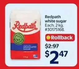 Walmart Redpath White Sugar offer
