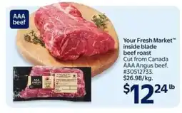 Walmart Your Fresh Market inside blade beef roast offer