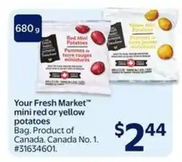 Walmart Your Fresh Market Mini Red or Yellow Potatoes offer