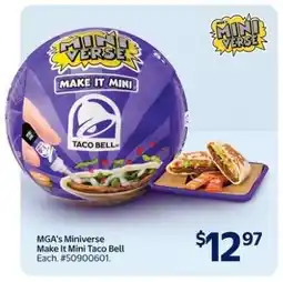 Walmart MGA's Miniverse Make It Mini Taco Bell offer