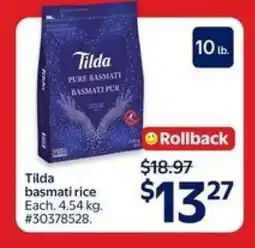 Walmart Tilda Basmati Rice offer