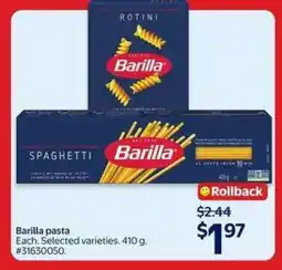 Walmart Barilla Pasta offer