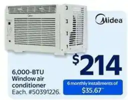Walmart Midea 6,000-BTU Window Air Conditioner offer