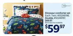 Walmart Dinosaur comforter set offer