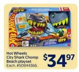 Walmart Hot Wheels City Shark Chomp Beach playset offer