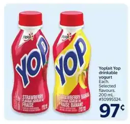 Walmart Yoplait Yop Drinkable Yogurt offer