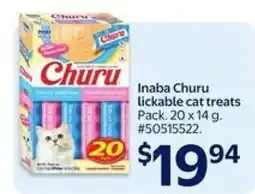 Walmart Inaba Churu lickable cat treats offer
