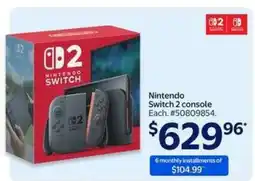 Walmart Nintendo Switch 2 Console offer