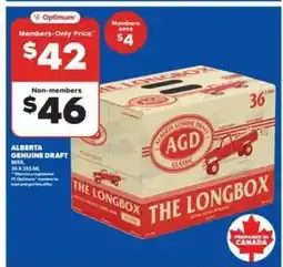 Real Canadian Liquorstore Alberta Genuine Draft Beer offer
