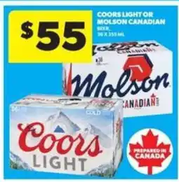 Real Canadian Liquorstore Coors Light or Molson Canadian offer